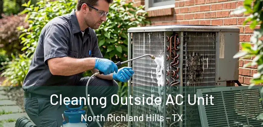 Cleaning Outside AC Unit North Richland Hills - TX